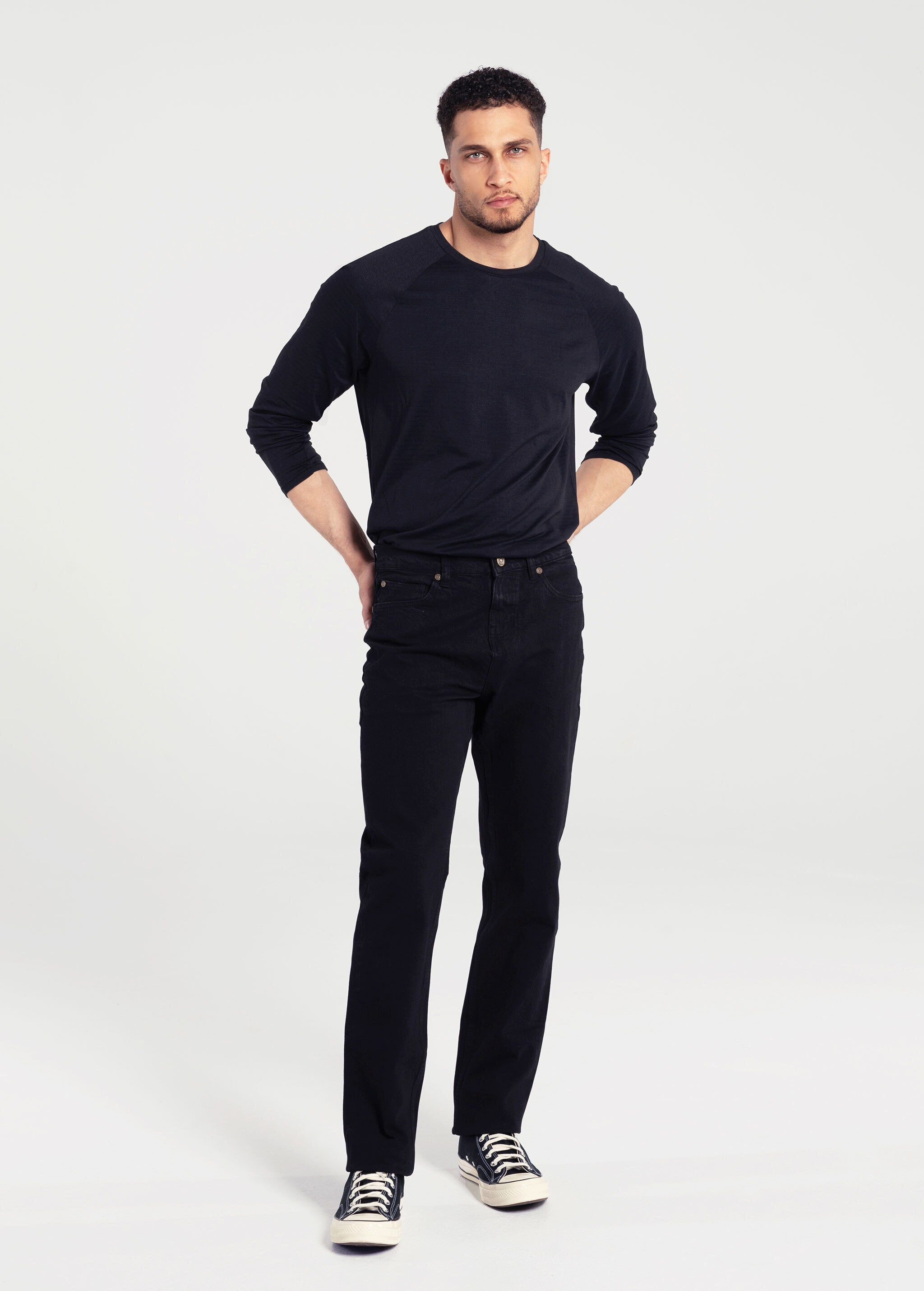 Raleigh Slim Straight Denim Pant Stretch Denim